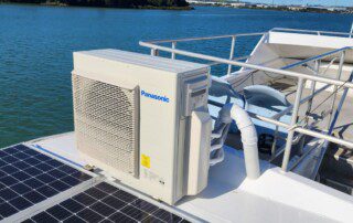 An air conditioner installed on a boat.